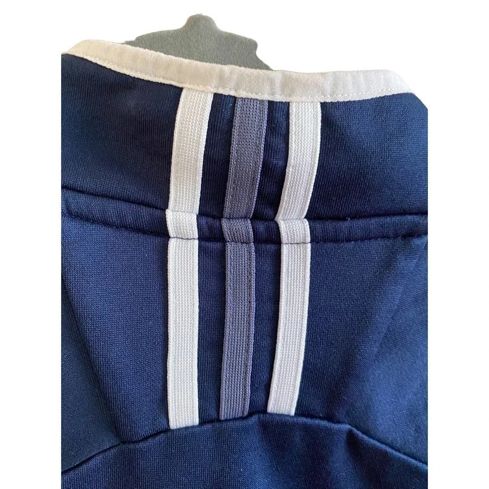 Adidas Climate Golf Pull Over Mens Long Sleeve Size Small Blue White Athletic